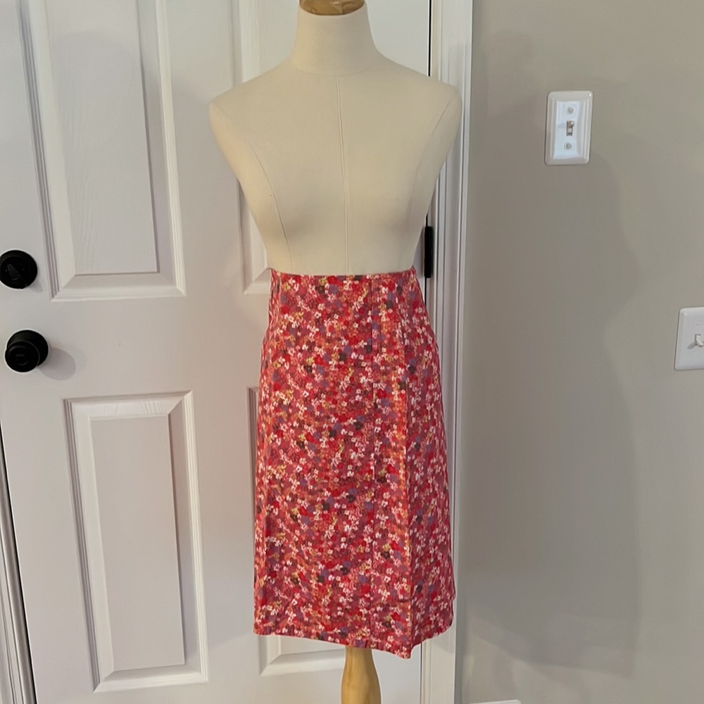 Pink floral Calvin Klein Jeans wrap skirt